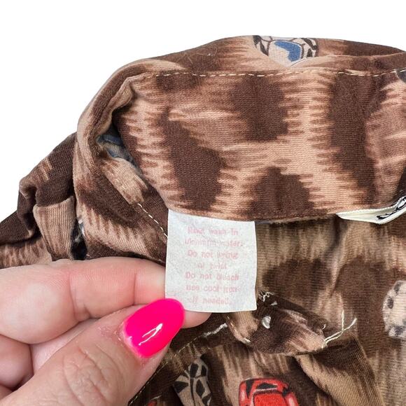 Vintage 70s Gaucho Original Animal Print Spread Collar Dress Shirt Womens Medium - Picture 6 of 6